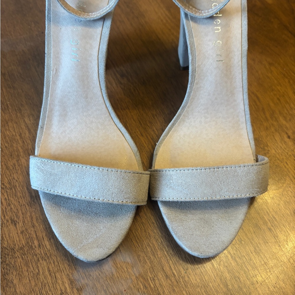 Madden Girl Cream Block Heel Sandals - Picture 3 of 7
